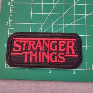 2/$10 Stranger Things Black and Red Patch